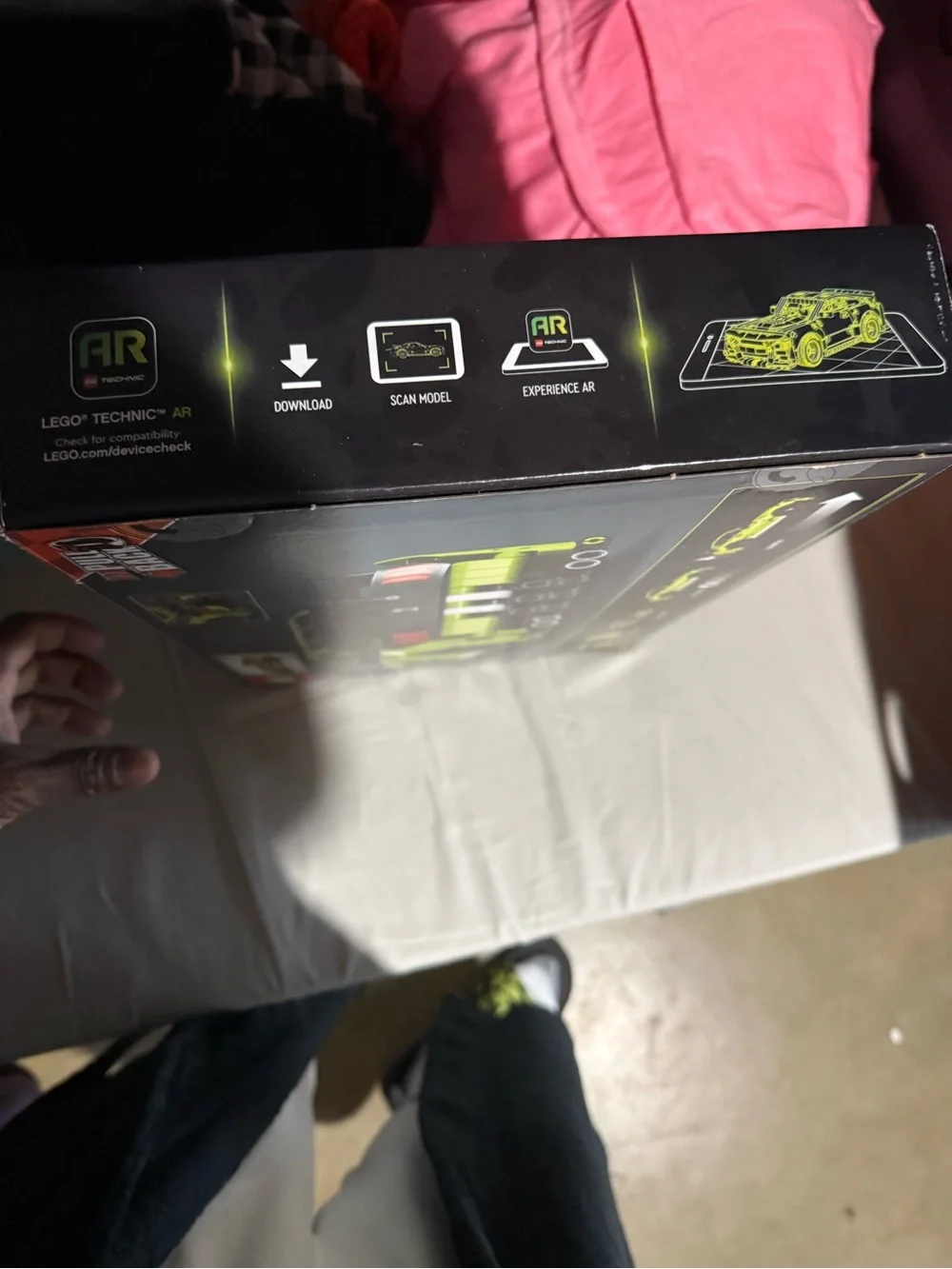 Lego Technic Lime Green and White Ford Mustang Shelby GT500 Set